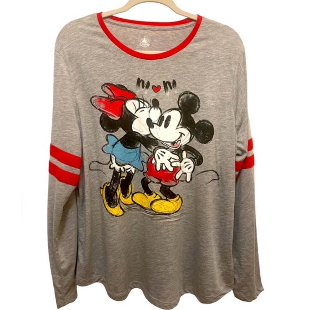 Disney Minnie and Mickey Mouse Top Long Sleeve Size 2XL NWOT